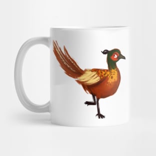 Cute Pheasant Drawing Mug